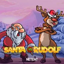 Santa vs Rudolf slot cover